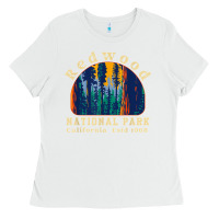 Redwood National Park California Retro Vintage Cam Ladies Tee | Teevron