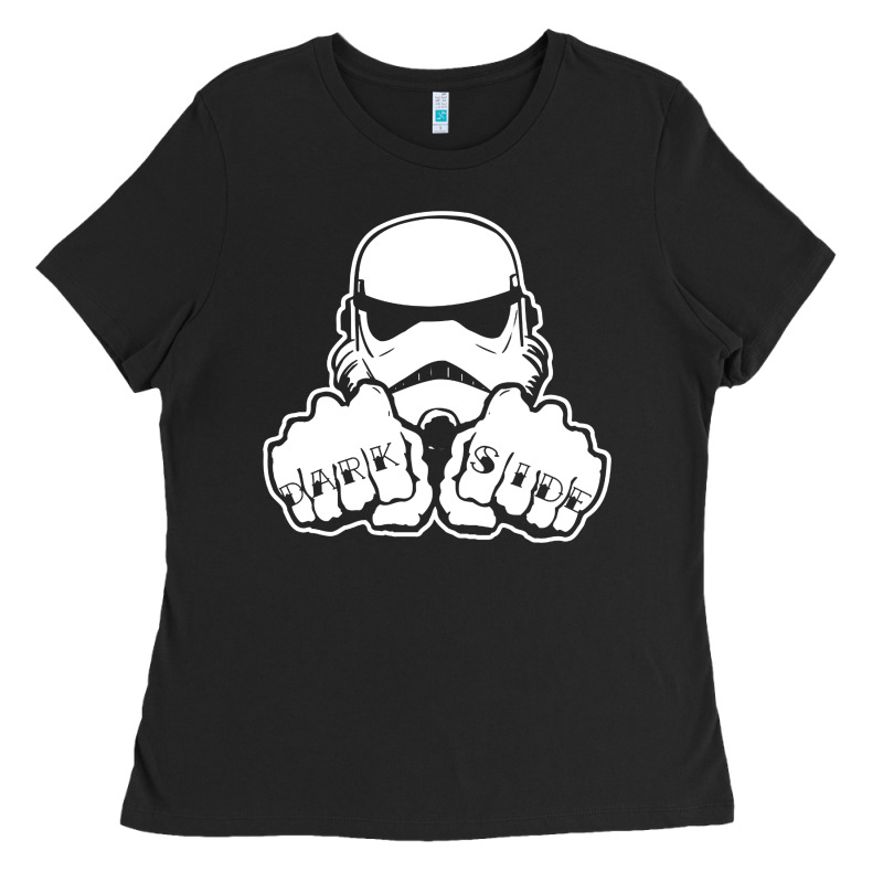 Dark Side Knuckle Starwars Stormtrooper 2 Ladies Tee by DesignPulse | Teevron