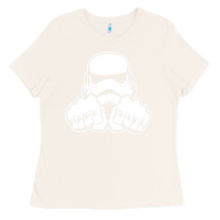 Bone dark side knuckle starwars stormtrooper 2 Ladies Tee - DesignPulse