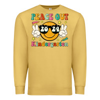 Antique Gold peace out 2024 kindergarten Premium Sweatshirt - JahusDesignShop