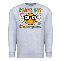 Heather Grey peace out 2024 kindergarten Premium Sweatshirt - JahusDesignShop