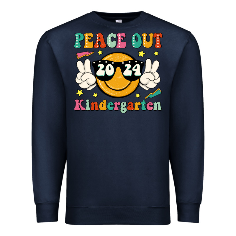 Peace Out 2024 Kindergarten Premium Sweatshirt by JahusDesignShop | Teevron