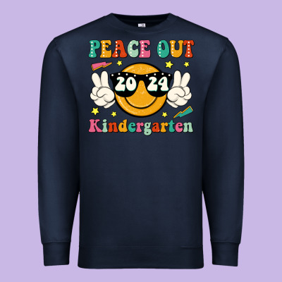 Peace Out 2024 Kindergarten Premium Sweatshirt Designed By Jahusdesignshop