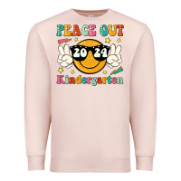 Pale Pink peace out 2024 kindergarten Premium Sweatshirt - JahusDesignShop