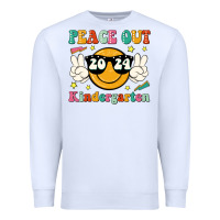 White peace out 2024 kindergarten Premium Sweatshirt - JahusDesignShop