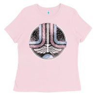 Bubblegum Pink Starfighter (The Last Starfighter) Ladies Tee - DesignPulse