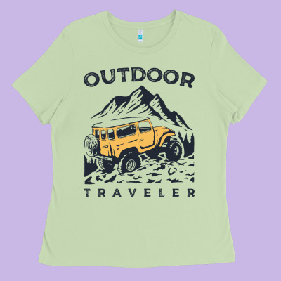 Traveler Ladies Tee Designed By Designpulse