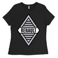 Black renault old Ladies Tee - DesignPulse