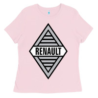 Bubblegum Pink renault old Ladies Tee - DesignPulse