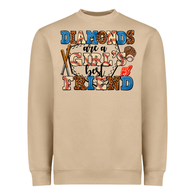 Diamonds Are A Girl's Best Friend Heavyweight Sweatshirt by AdoDesignShop | Teevron