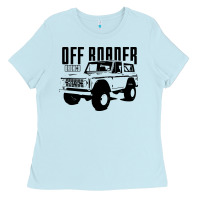 Baby Blue off roader bronco Ladies Tee - DesignPulse
