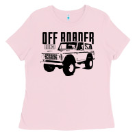 Bubblegum Pink off roader bronco Ladies Tee - DesignPulse