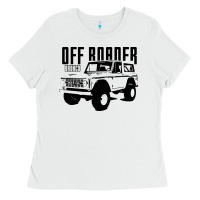 White off roader bronco Ladies Tee - DesignPulse