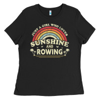 Black Rowing  . Just A Girl Who Loves Sunshine And Rowing Ladies Tee - DesignPulse
