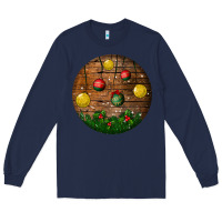 Navy christmas Long Sleeve Tee - BundleAndBundleShop