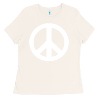 Bone Peace Sign Ladies Tee - DesignPulse