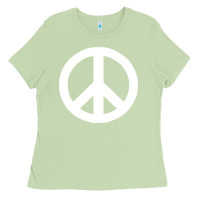 Matcha Peace Sign Ladies Tee - DesignPulse