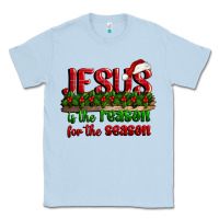 Dusty Blue jesus is the reason for the season Classic Tee - CowGirlArtShop