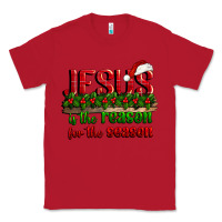 Red jesus is the reason for the season Classic Tee - CowGirlArtShop