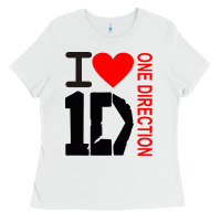 White one direction Ladies Tee - DesignPulse