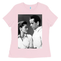 Bubblegum Pink humphrey bogart Ladies Tee - DesignPulse