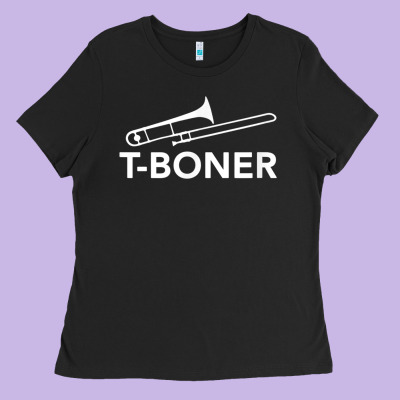 Funny Trombone Funny T Boner Funny T Boner Tboner Ladies Tee Designed By Designpulse