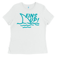 White fins up jimmy Ladies Tee - DesignPulse