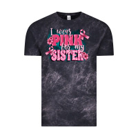 Cloud Black i wear pink for my sister Vintage Tee - FaDigitalArtStudio