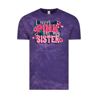 Cloud Purple i wear pink for my sister Vintage Tee - FaDigitalArtStudio