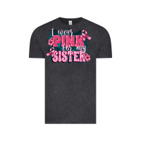 Vintage Black i wear pink for my sister Vintage Tee - FaDigitalArtStudio