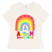 Bone autism awareness month t  shirt autism awareness rainbow accept unders Ladies Tee - DesignPulse