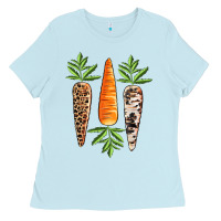 Baby Blue Easter carrot Easter Day Ladies Tee - CowGirlArtShop