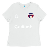 White galway gaillimh irish gaelic football and hurling premium Ladies Tee - DesignPulse