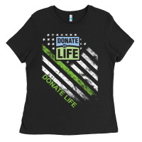Black donate life Ladies Tee - DesignPulse