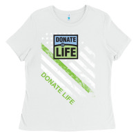 White donate life Ladies Tee - DesignPulse