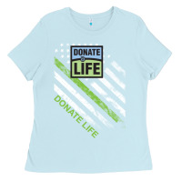 Baby Blue donate life Ladies Tee - DesignPulse