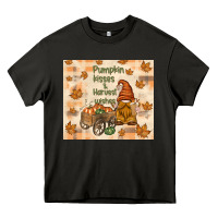 Asphalt pumpkin kisses and harvest wishes Heavy Core Tee - TumblerDesignByShophia