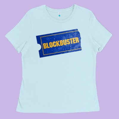 Blockbuster Ladies Tee Designed By Designpulse