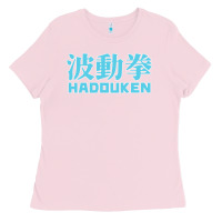 Bubblegum Pink hadouken street arcade fighter retro ryu gaming funny Ladies Tee - DesignPulse