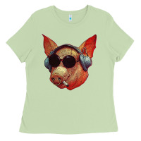 Matcha Blodwyn pig Ladies Tee - DesignPulse