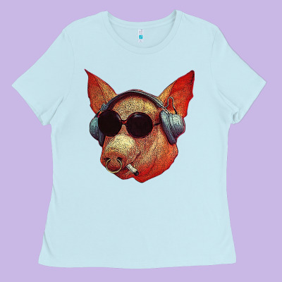 Blodwyn Pig Ladies Tee Designed By Designpulse