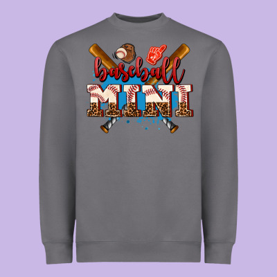 Baseball Mini Heavyweight Sweatshirt Designed By Adodesignshop