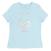 Baby Blue FFF Two Stars Ladies Tee - DesignPulse