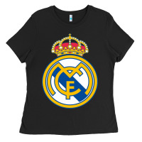 Black real,madrid Ladies Tee - DesignPulse
