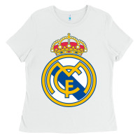White real,madrid Ladies Tee - DesignPulse