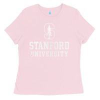 Bubblegum Pink stanford university logo Ladies Tee - DesignPulse