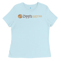 Baby Blue ziggi's coffee Ladies Tee - DesignPulse