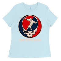 Baby Blue grateful dude Ladies Tee - DesignPulse