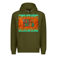 Army Green western wild child Premium Hoodie - Jasminsmagicworld