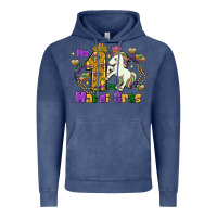 Vintage Denim my first mardi gras unicorn Vintage Hoodie - FaDigitalArtStudio